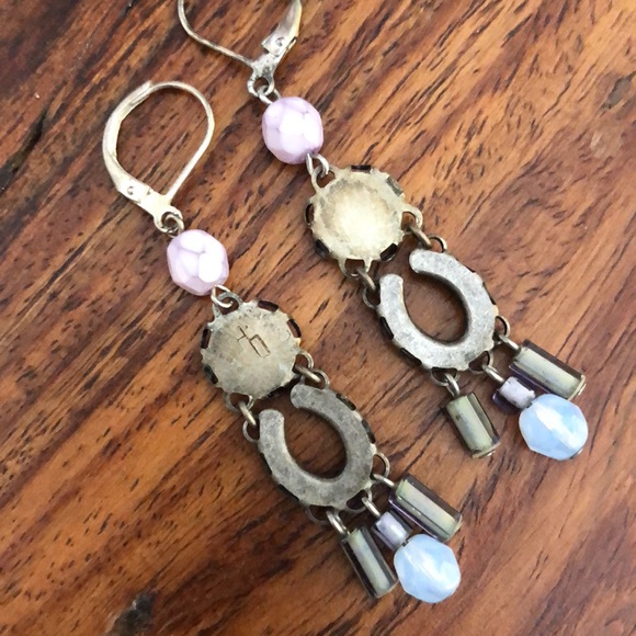 Glass, Crystal and Sterling Boutique Earrings - Picture 4 of 5